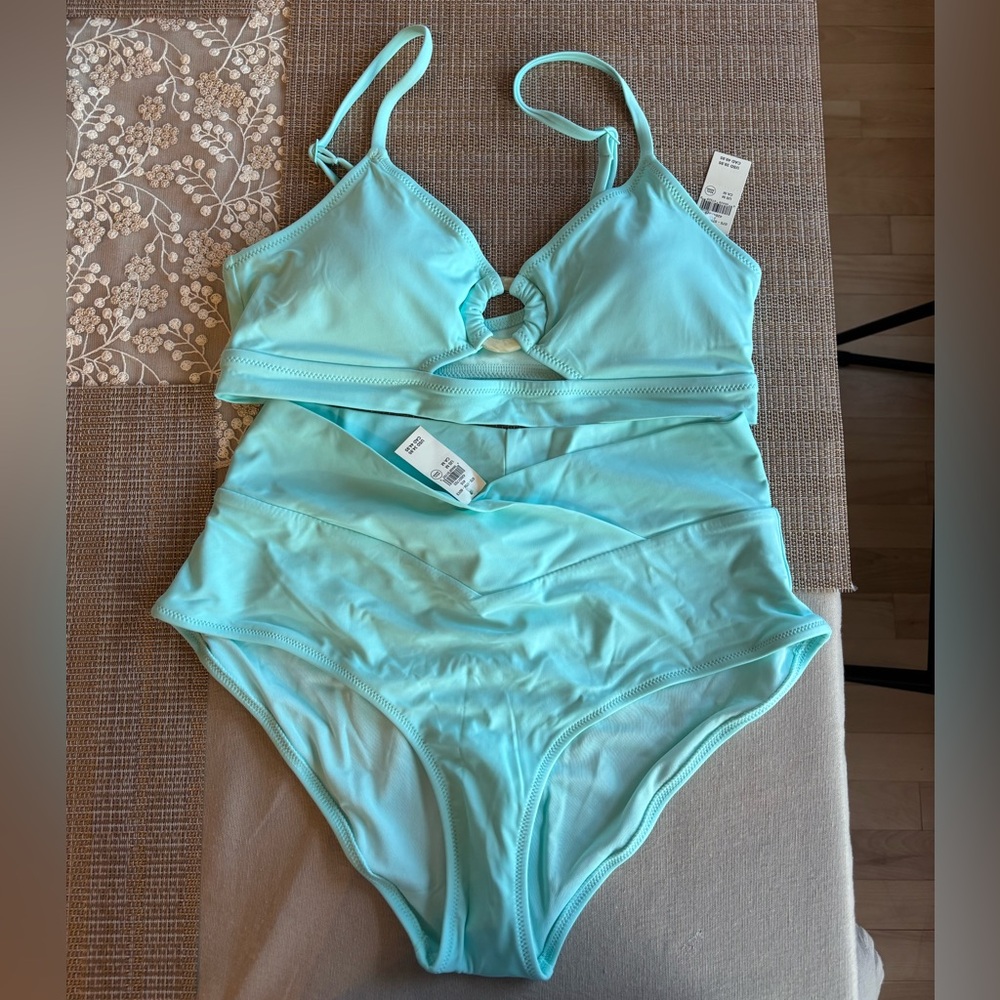 NWT Aerie Tidal Blue Bikini Top & Bottom (Set)